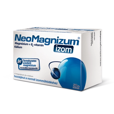 Neomagnézium Izom Magnézium+Kálium+B6-vitamin tabletta 50 db