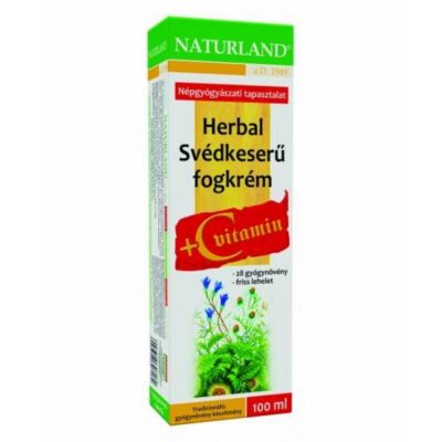 NATURLAND Herbál Svédkeserű fogkrém C-vitaminnal 100 ml