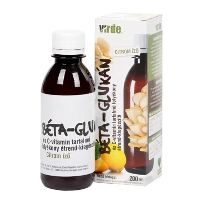 VIRDE Béta-glukán és C-Vitamin Tartalmú Szirup 200 ml