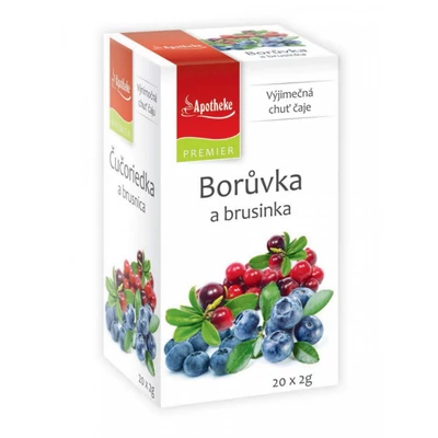 APOTHEKE Áfonya-Tőzegáfonya Tea 20 filter