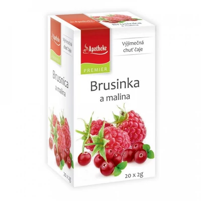APOTHEKE Tőzegáfonya-Málna tea 20 filter