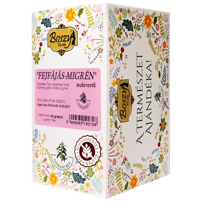 BOSZY Fejfájás-Migrén Teakeverék 20 filter