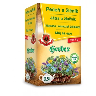HERBEX Máj és Epe Tea 20 filter