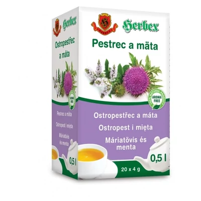 HERBEX Máriatövis és Menta Tea 20 filter