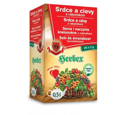 HERBEX Szív és Érrendszeri tea Homoktövissel 20 filter