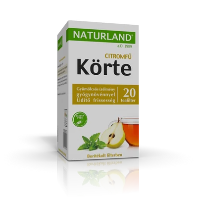 NATURLAND Gyümölcstea Körte-citromfű 20 filter
