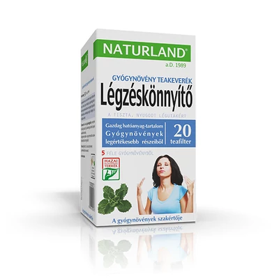 NATURLAND Légzéskönnyítő teakeverék 20 filter