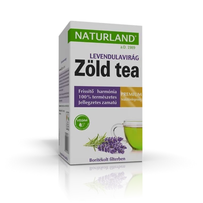 NATURLAND Prémium Zöld tea levendulavirággal 20 filter