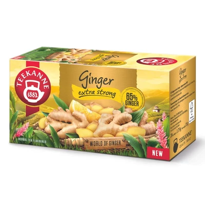 TEEKANNE Ginger Extra strong gyömbéres tea 20 filter