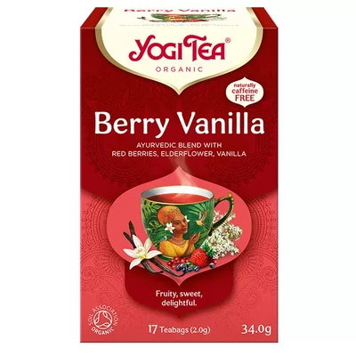 YOGI BIO Bogyós gyümölcsös tea vaníliával 17 filter