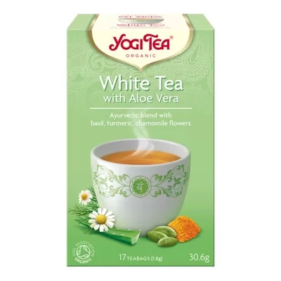YOGI BIO Fehér tea Aloe verával 17 filter