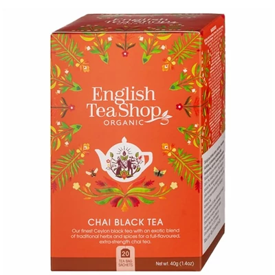 ETS 20 Fekete Chai bio tea 20 filter
