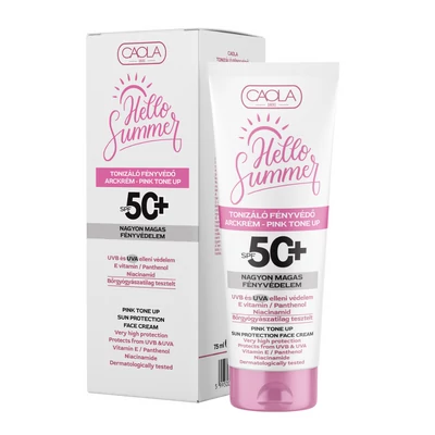 CAOLA Hello Summer Fényvédő arckrém Tonizáló SPF50 - 75 ml