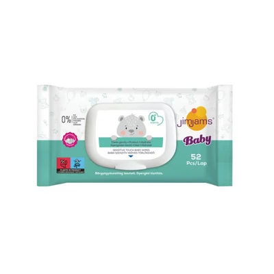 JimJams Baby Nedves popsitörlőkendő illatmentes 52 db