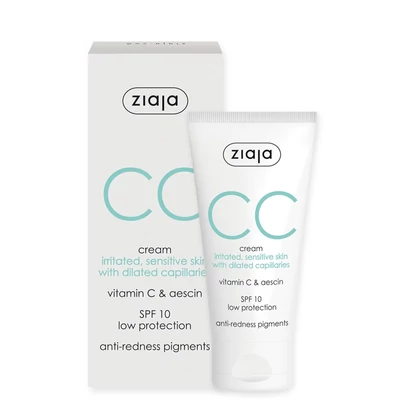ZIAJA CC krém érzékeny, irritált, kitágult hajszáleres bőrre 50 ml