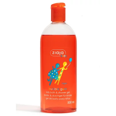 ZIAJA Gyermek tusfürdő Rágógumi illattal 500 ml