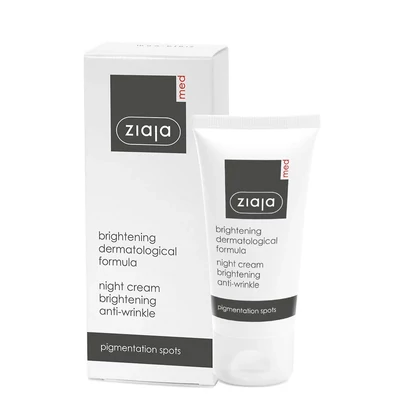 ZIAJA MED Világosító ránctalanító éjszakai krém, pigmentfoltos bőrre 50 ml