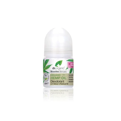 Dr. Organic Alumíniummentes golyós dezodor bioaktív kendermagolajjal 50 ml