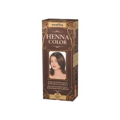 HENNA COLOR Krémhajfesték Nr. 15 Bronzbarna 75 ml