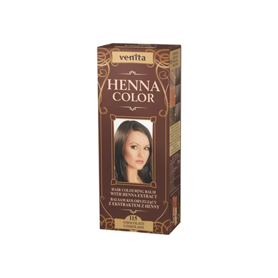 HENNA COLOR Krémhajfesték Nr. 115 Csokoládé Barna 75 ml