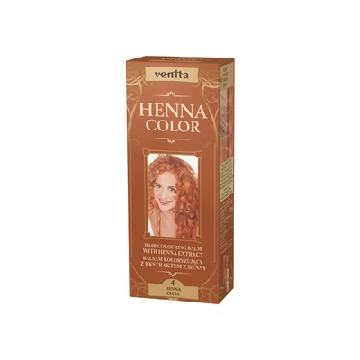 HENNA COLOR Krémhajfesték Nr. 4 Henna Vörös 75 ml
