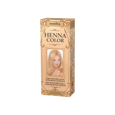HENNA COLOR Krémhajfesték Nr. 1 Napszőke 75 ml