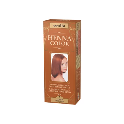 HENNA COLOR Krémhajfesték Nr. 7 Rézvörös 75 ml