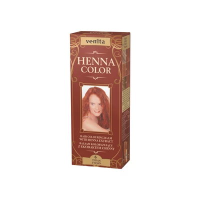 HENNA COLOR Krémhajfesték Nr. 6 Tizian 75 ml