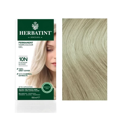 HERBATINT 10N Platinaszőke tartós növényi hajfesték 150 ml