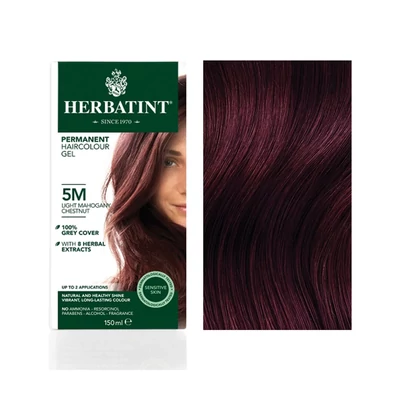 HERBATINT 5M Mahagóni világos gesztenye tartós növényi hajfesték 150 ml