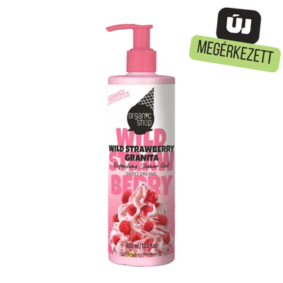 Organic Shop Erdei szamócás Granita Frissítő tusfürdő gél 400 ml