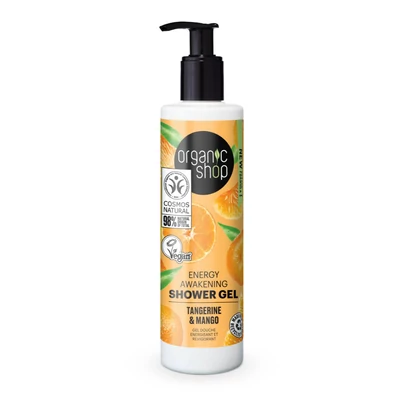 Organic Shop Mandarin vihar Energy tusfürdő bio mandarin és mangó kivonattal 280 ml