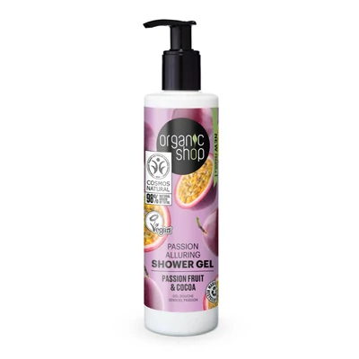 Organic Shop Passion tusfürdő bio maracujával és kakaóval 280 ml
