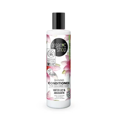 ORGANIC SHOP Bio Hajkondicionáló Shine vízililiommal és amaránttal 280 ml