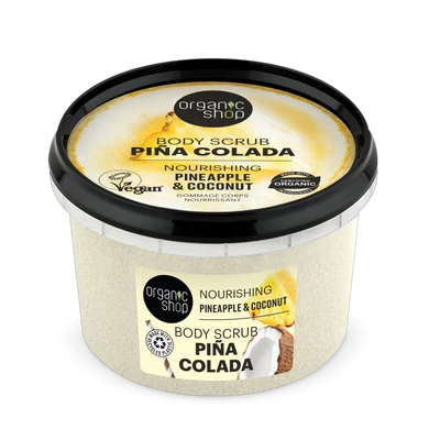 Organic Shop Bio Cukros testradír tápláló ananásszal és kókusszal 250 ml