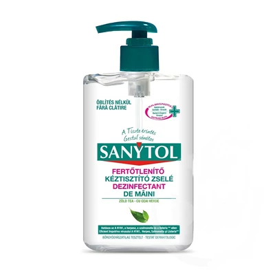SANYTOL Fertőtlenítő, kéztisztító zselé pumpás 250 ml