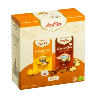 YOGI BIO Ízutazás karácsonyi ajándékcsomag tea szett 2x17 filter