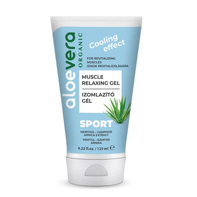 ALVEOLA Eredeti Aloe Vera Organic Sport izomlazító hűsítő gél 125 ml