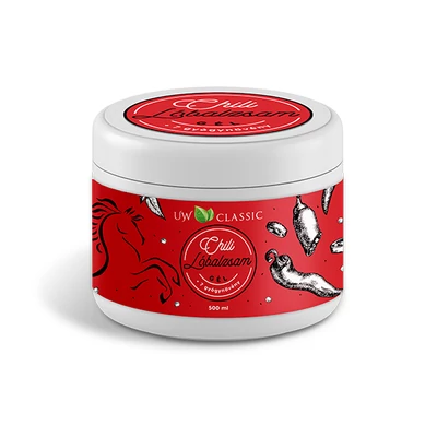 UW Classic Lóbalzsam Chilivel+7 Gyógynövény 500 ml