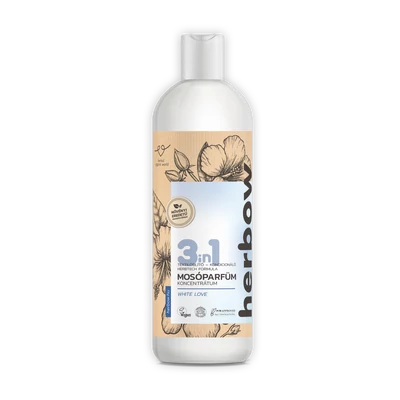 HERBOW 3in1 Mosóparfüm öblítő koncentrátum fehér szerelem 1000 ml