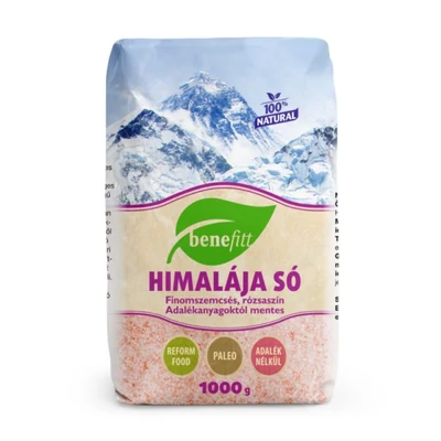 BENEFITT Himalája só rózsaszín finomszemcsés 1000 g