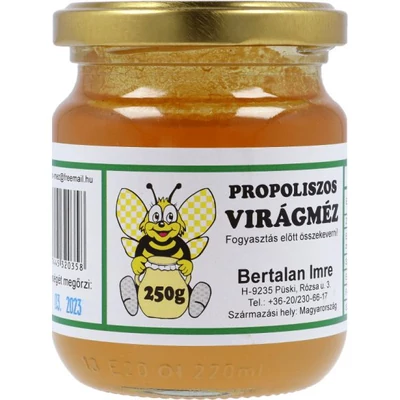 BERTALAN Propoliszos Virágméz 250 g