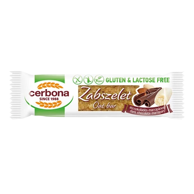 Cerbona Gluténmentes zabszelet étcsokoládés-marcipános 40 g