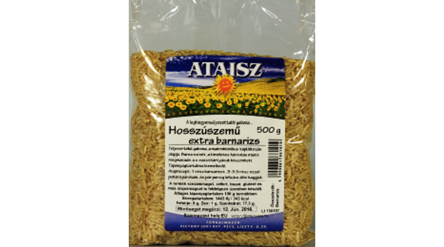 ATAISZ Hosszúszemű barnarizs 500 g