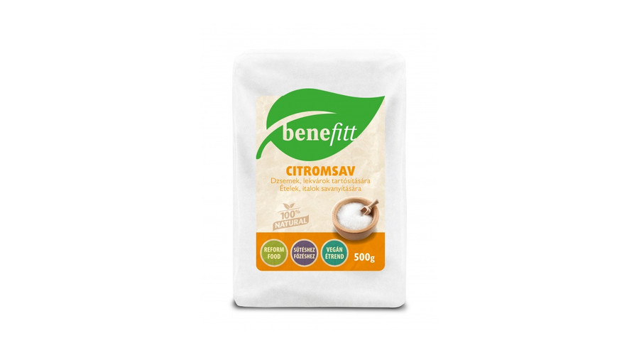 BENEFITT Citromsav étkezési 500 g BENEFITT Citromsav étkezési 500 g