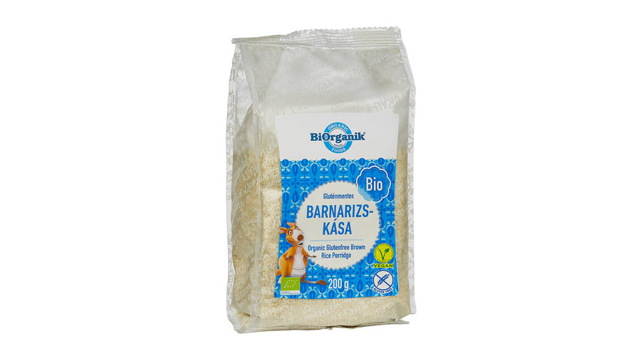 BIORGANIK Bio Gluténmentes Barnarizs-kása 200 g
