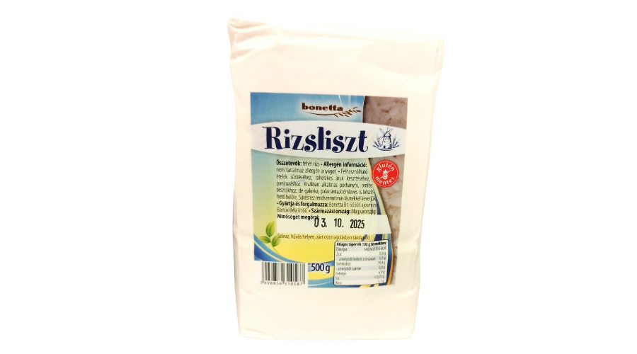 BONETTA Rizsliszt gluténmentes 500 g