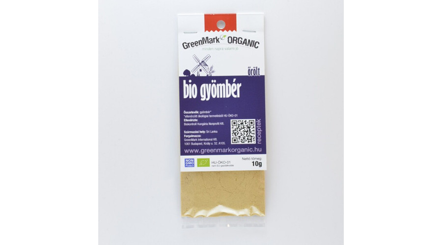 GREENMARK Bio Őrölt gyömbér 10 g GREENMARK Bio Őrölt gyömbér 10 g