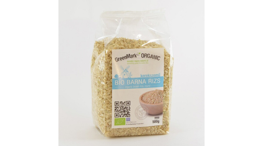GREENMARK Bio Barna rizs kerekszemű 500 g GREENMARK Bio Barna rizs kerekszemű 500 g
