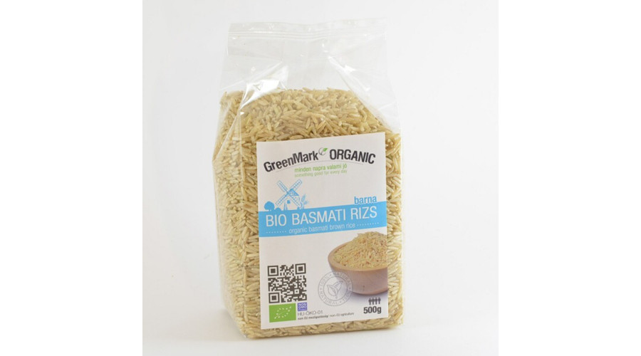 GREENMARK Bio Basmati barna rizs 500 g GREENMARK Bio Basmati barna rizs 500 g